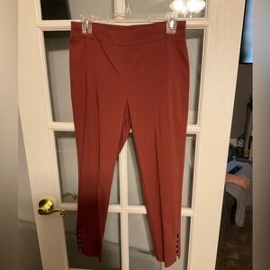 Fundamental Things capri pants in a terracotta rust color. Size 6 EUC